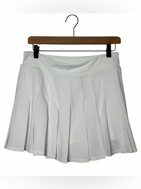 CRZ Yoga White Athletica Skort Skirt Large NWT Tennis Golf Activewear